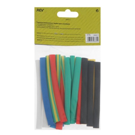 The heat -assigned Duwi tube, 6/3 mm, set, 21 pcs.-3
