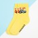 Socks for the boy "Blue Tractor", 14-16 cm, yellow color