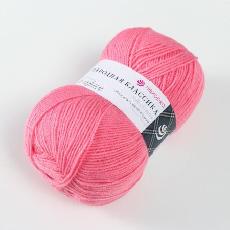 Yarn "Folk Classic" 30% wool, 70% acrylic 400m/100g (378-gerani)-1