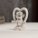 Polystone souvenir "Angels in the heart" 6x5.5x3 cm