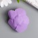 Decor for creativity "Violet rose with wavy petals" d = 5 cm