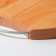 Groot board with a metal handle ADELICA, D = 20 × 1.8 cm, saturated with mineral oil, birch