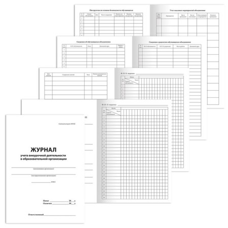 Journal of accounting of extracurricular activities in educational organizations A4, 32 sheets, Brauberg-1