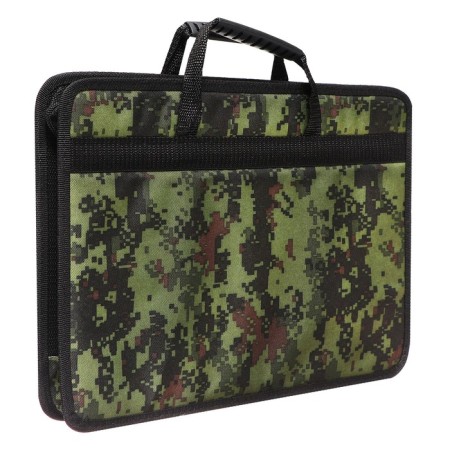 Folder with handles Textile, A4, 365 x 260 x 50 mm, 2C13 "Tikhvin", frame, "Pixels"-9