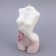 Figure candle on concrete "Women's silhouette", 15x7 cm, pink