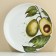 Ceramic plate "Avocado", 22.5 cm, white color