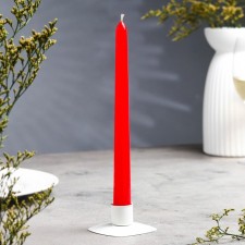 Antique candle, 2.2x 25 cm, lacquered red