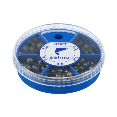Sinker Salmo fraction Soft, set No. 1, 5 sections, 0.3-1.2 g, 60 g-3