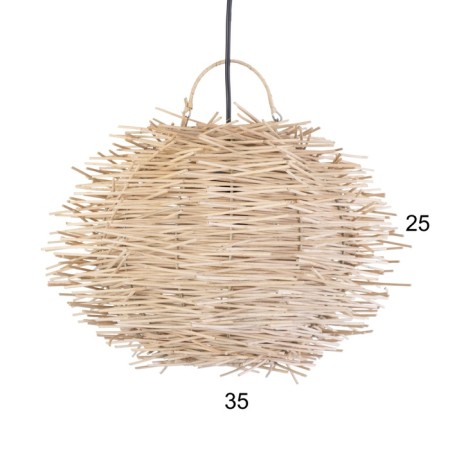 Ceiling Lamp from Rotan "Andi" 1x120W, E27, 40x40x26 cm-3