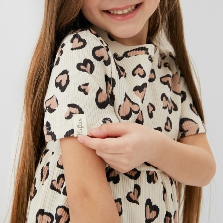 Платье детское KAFTAN Leo love, размер 32 (110-116см)-4