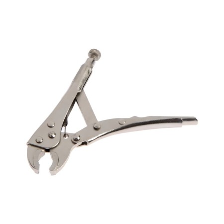 Manual tundra clamp, semicircular capture, with a latch, 125 mm