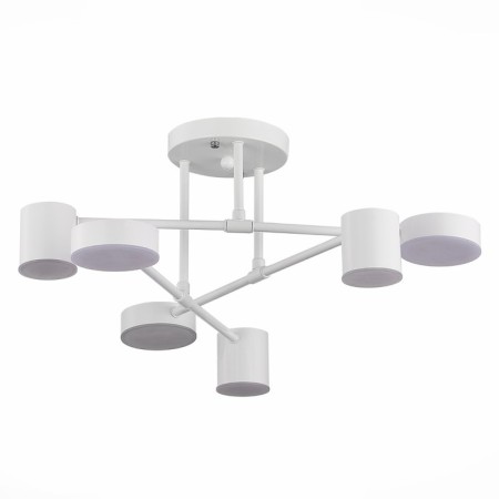 Ceiling EVOLUCE lamp. Sle201052-06. Nobel. 6x7 W, LED, 4000K, 3024 LM, 57x57x25 cm, white color-4