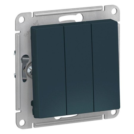 Switch Sche Atn000831 Atlasdesign, SP, 10A, 3 keys, emerald color