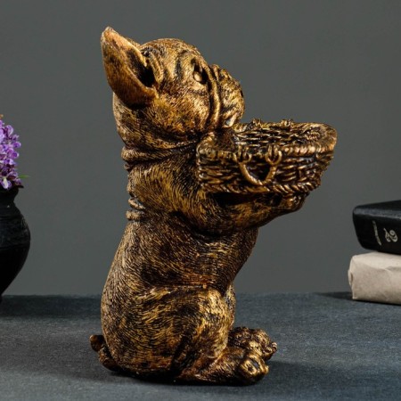 Candy Candy "A Dog with Brain" Bronze, 24x15x17cm-1