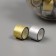 Adhesive tape plastic in the jar "Glori. Gold, silver" NR 40 pcs 1.2 cm, dl.0.9 m 7x7x9 cm