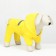 Combiason for dogs, demi -season with a lining, size L (DS 32, OG 48 cm), yellow