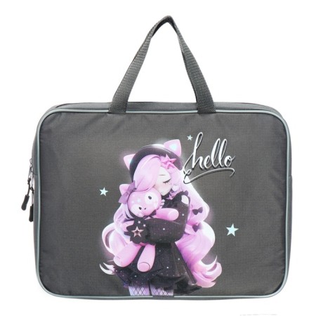 Folder with handles Textile A4, 370 x 280 x 60 mm, Stavia "Anime with a toy"