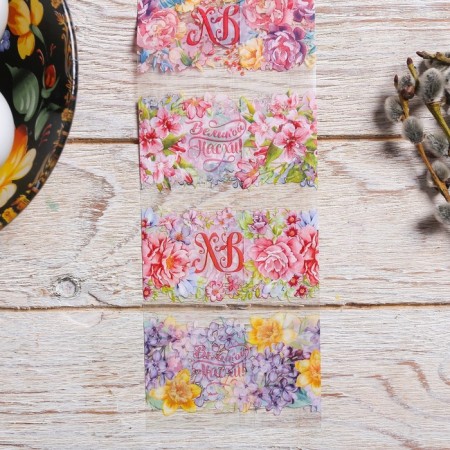 Thermonacles for 7 eggs "Flowers" on Easter, 7.3 x 34.2 cm-3