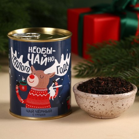 New Year! Black tea "New Year: Warm year": with pear, 60 g.-1