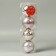 Set of balls plastic D-5.5 cm, 4 pcs "Space stripes" circles, pink