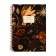 Notebook B5, 60 sheets in the cage on the crest "Night flowers", on a solid substrate, cover cardboard, lamination Soft Touch, foil embossing, block 70 g/m2