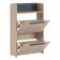 Palermo No. 6 shoe cabinet, 600 × 250 × 968 mm, Palermo color / Rhine Morion
