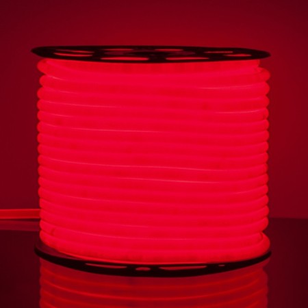 Flexible Neon Elektrostandard, IP67, 2835, 144 LED/M, 220V, Round, red glow red-3