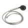 ACCOONA A7182F bath mixer, two -wound, with shower, silumin, black/chrome