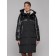 Coat insulated winter female, size 46, black color