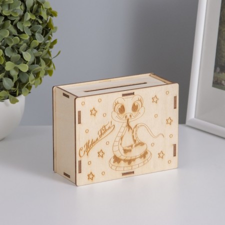 New Year's piggy bank "Snake" 13x10x5 cm-2