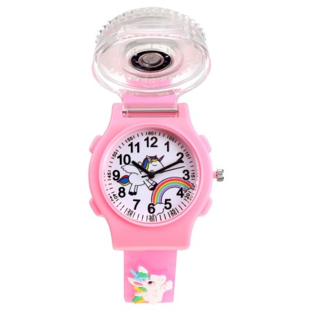 Watch is a beard, "unicorn", d-3.5 cm, strap silicone L-21.5 cm, with backlight