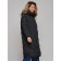 Coat insulated winter female, size 48, black color