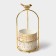 Ceramic candy "Gold. Bird ", 220 ml, 8 × 21 cm, white color