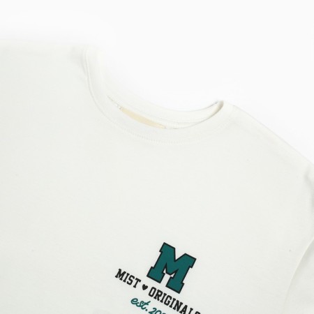 Women's T -shirt MIST OLD SCHOOL Size 42, Milk color-7