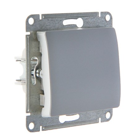 Glossa switch Sche GSL000311, 10 A, 1 key, hidden, aluminum color