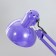 Juni table lamp E27 40W violet 16x16x90 cm Risalux