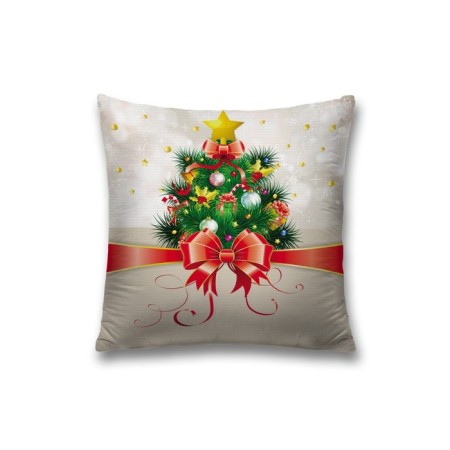 Decorative pillowcase "New Year's postcard", on a zipper, size 45x45 cm
