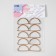 Half -ring for bags, d = 40 mm, thickness - 3 mm, 10 pcs, gold color
