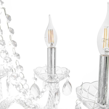 Люстра "Эвелина" 8хЕ14 40Вт хром 60х60х40-100см BayerLux-15