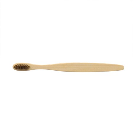 Bamboo toothbrush hard in the box, brown-3