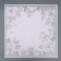 Flower film, "Flowers with a border", pink, 57x57 cm