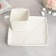 Tea couple ceramic "White Gift", a mug 150 ml, a saucer 15.5x15.5 cm, white color