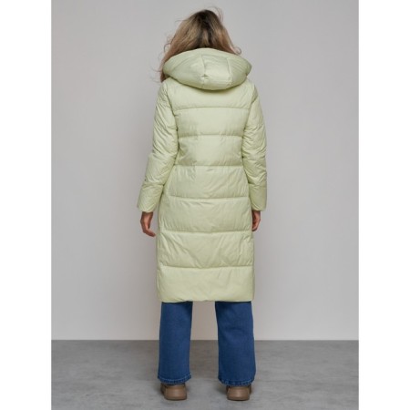 Coat insulated winter female, size 48, color light green-3