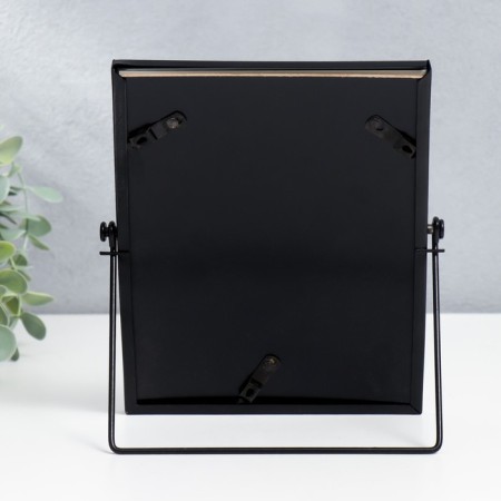 Photo frame Metal in 1 photo 10x15 cm "Loft. Strict lines" black 20x15 cm-3