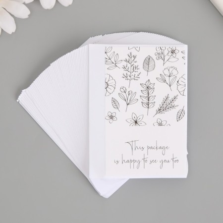 Sticker Paper Gratitude "Vygraz and Flowers" set of 50 pcs 8x5 cm
