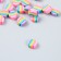 Beads for the creativity of PVC "Rainbow circles" set 20 pcs 0.5x1x1 cm
