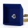 The award figure "Three stars", gold, the plastic stand is blue, 15.5 x 7.5 x 6 cm.