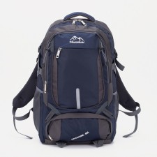 Tourist backpack on lightning with extension, 2 departments, 4 pockets, blue color