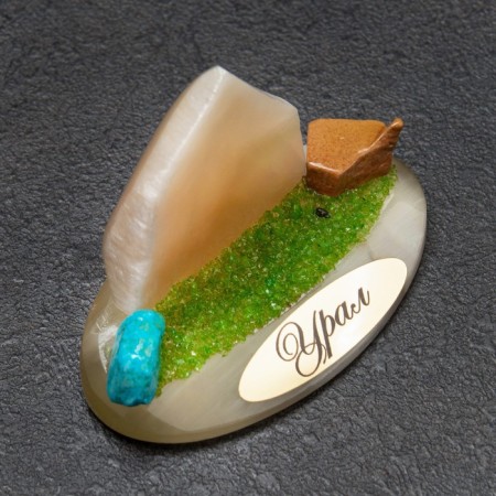 Souvenir "Mill Ural", Selenite, Minerals-4
