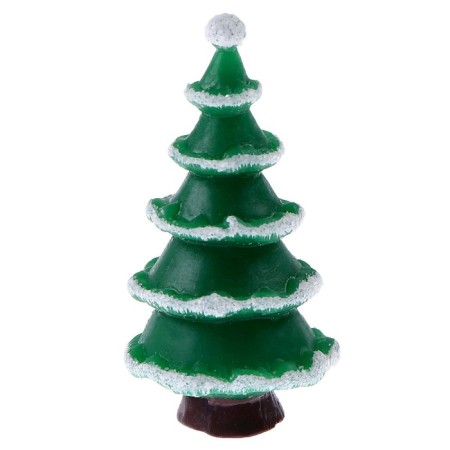 Miniature Puppet "Snow Christmas tree", set of 3 pcs., Size 1 pc. - 2 × 2 × 3 cm-1